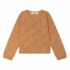 Agati Openwork Cardigan Ochre Bonpoint Fashion Baby