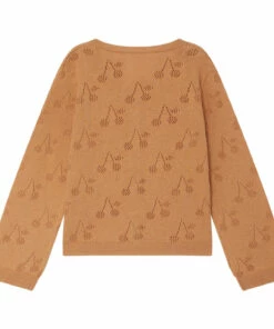Agati Openwork Cardigan Ochre Bonpoint Fashion Baby -Baby Tops Elegant Store agati openwork cardigan ochre bonpoint fashion baby 2
