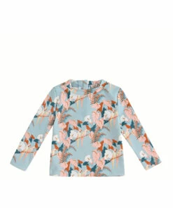 Agik Recycled Nylon Anti-UV T-shirt + Boxers Light blue Louise Misha Fashion Baby, Children