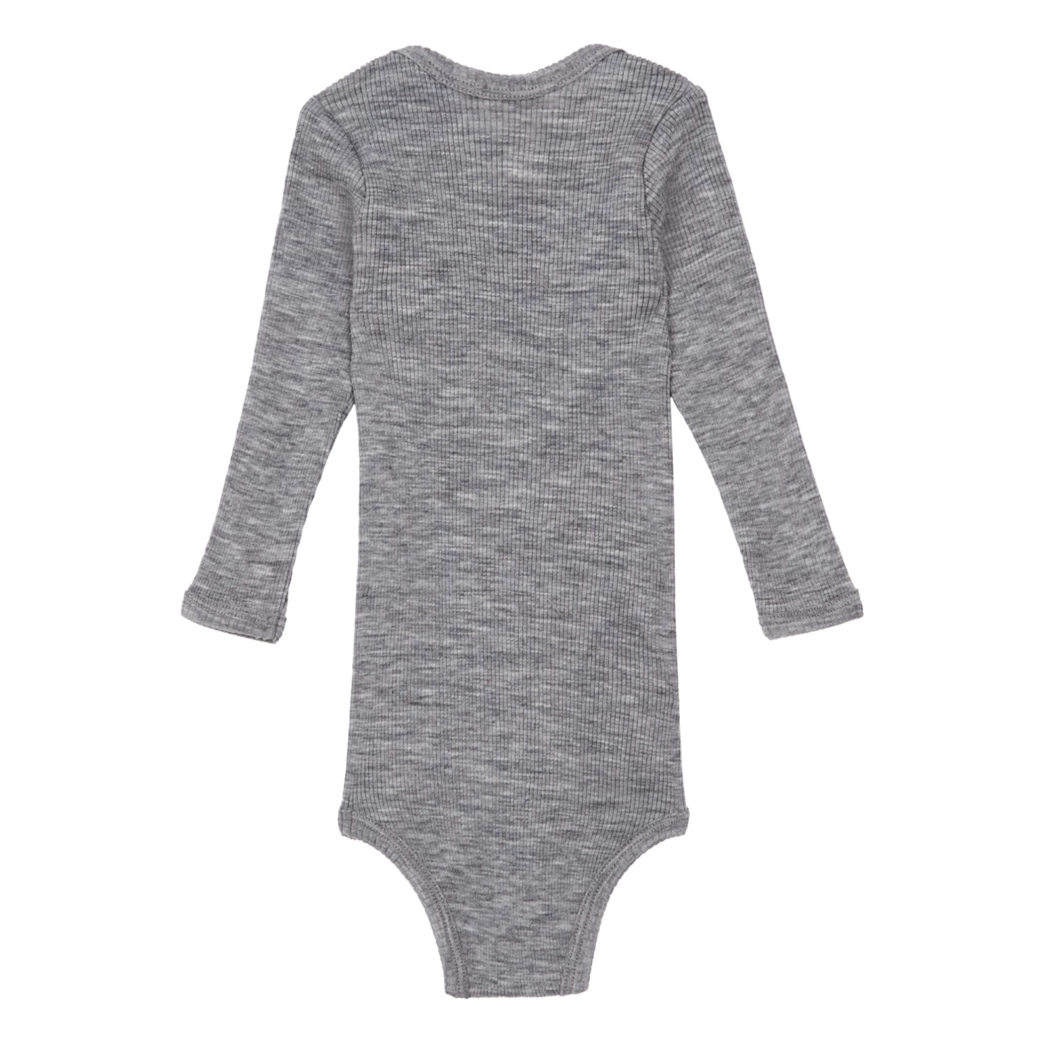 Alaska Merino Wool Playsuit Grey Minimalisma Fashion Baby, Children 2 Alaska Merino Wool Playsuit Grey Minimalisma Fashion Baby, Children - Image 2