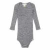 Alaska Merino Wool Playsuit Grey Minimalisma Fashion Baby, Children