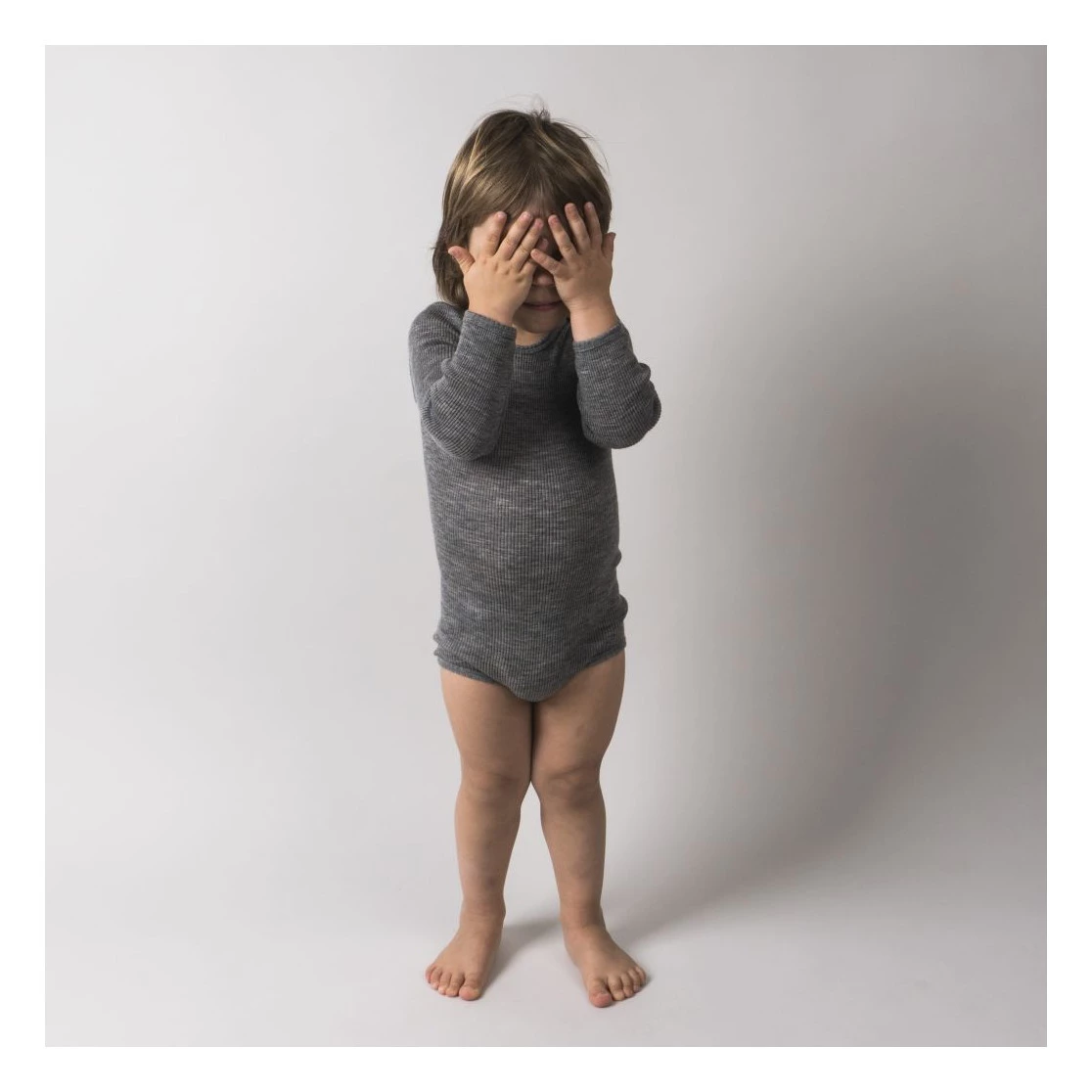 Alaska Merino Wool Playsuit Grey Minimalisma Fashion Baby, Children 3 Alaska Merino Wool Playsuit Grey Minimalisma Fashion Baby, Children - Image 3