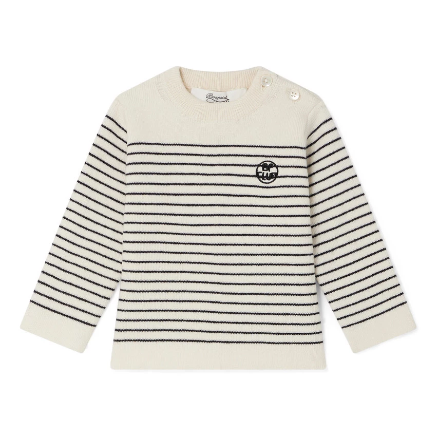 Aleksi Jumper Ecru Bonpoint Fashion Baby 1 Aleksi Jumper Ecru Bonpoint Fashion Baby