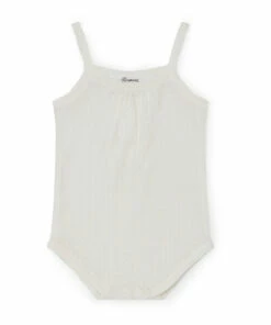 Alias Sleeveless Bodysuit Ecru Bonpoint Fashion Baby