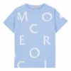Allover Logo T-shirt Light blue Moncler Fashion Baby