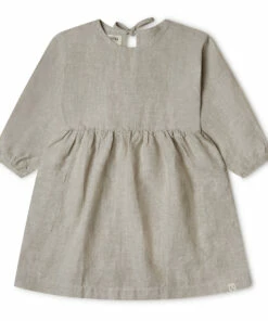 Alma Linen Dress Light grey Matona Fashion Baby, Children