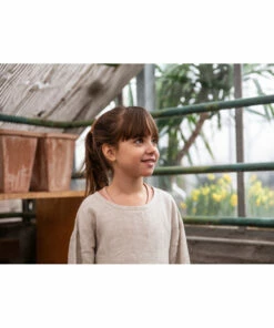 Alma Linen Dress Light grey Matona Fashion Baby, Children -Baby Tops Elegant Store alma linen dress light grey matona fashion baby children 4