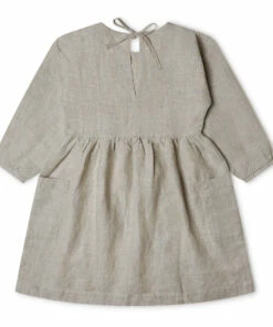 Alma Linen Dress Light grey Matona Fashion Baby, Children -Baby Tops Elegant Store alma linen dress light grey matona fashion baby children 7