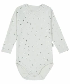 Aloe Organic Cotton Babygrow Grey Poudre Organic Fashion Baby