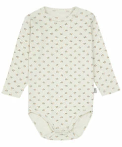 Aloe Organic Cotton Babygrow White Poudre Organic Fashion Baby