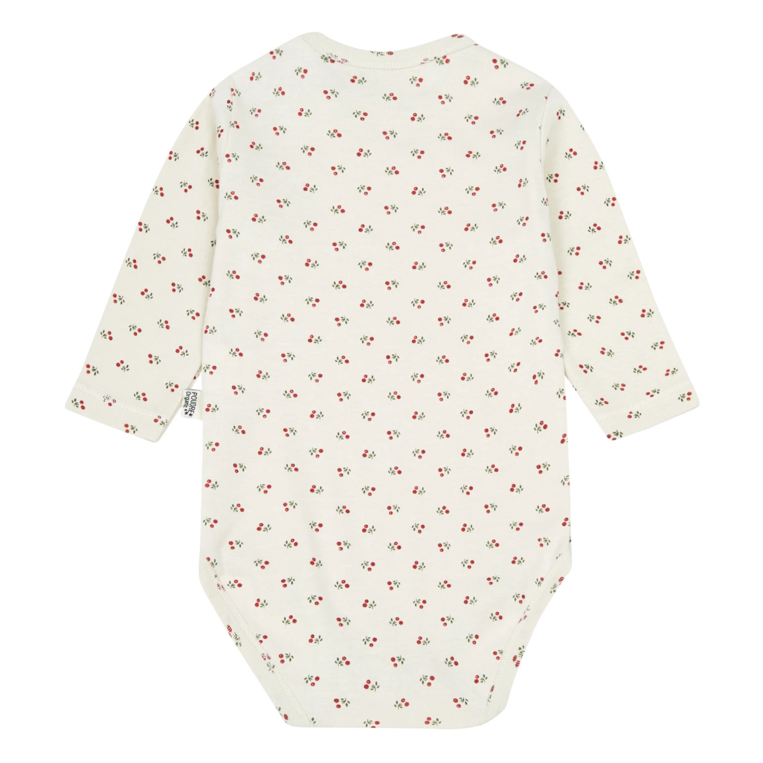 Aloe Organic Cotton Cherry Babygrow Beige Poudre Organic Fashion Baby 2 Aloe Organic Cotton Cherry Babygrow Beige Poudre Organic Fashion Baby - Image 2