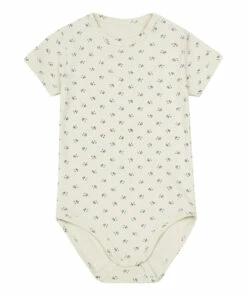 Aloe Organic Cotton Playsuit Blue Poudre Organic Fashion Baby