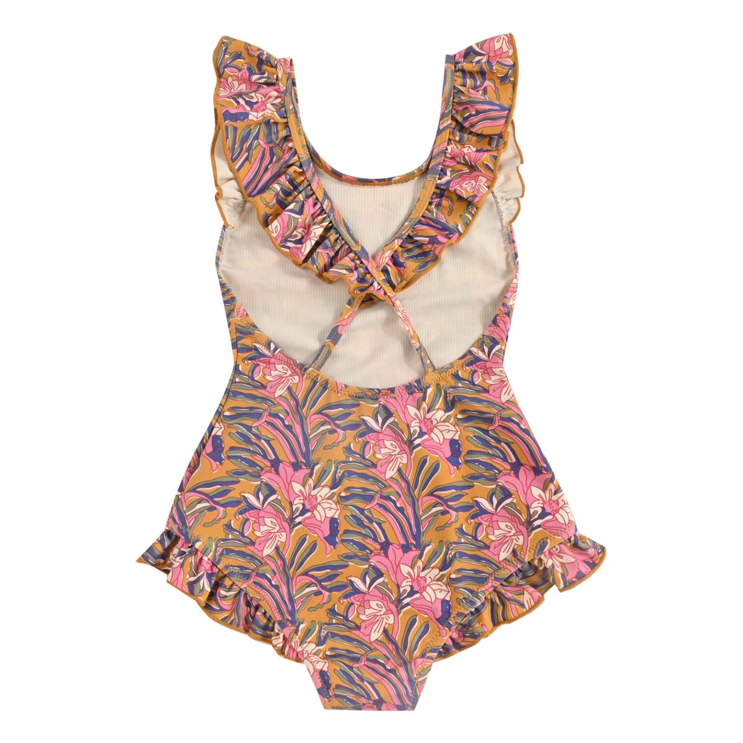 Andrea Recycled Nylon Swimsuit Ochre Louise Misha Fashion Teen, Baby, Children 6 Andrea Recycled Nylon Swimsuit Ochre Louise Misha Fashion Teen, Baby, Children - Image 6