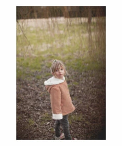 Andrea Sherpa-Lined Corduroy Coat Dusty Pink Marlot Paris Fashion Baby, Children -Baby Tops Elegant Store andrea sherpa lined corduroy coat dusty pink marlot paris fashion baby children 4