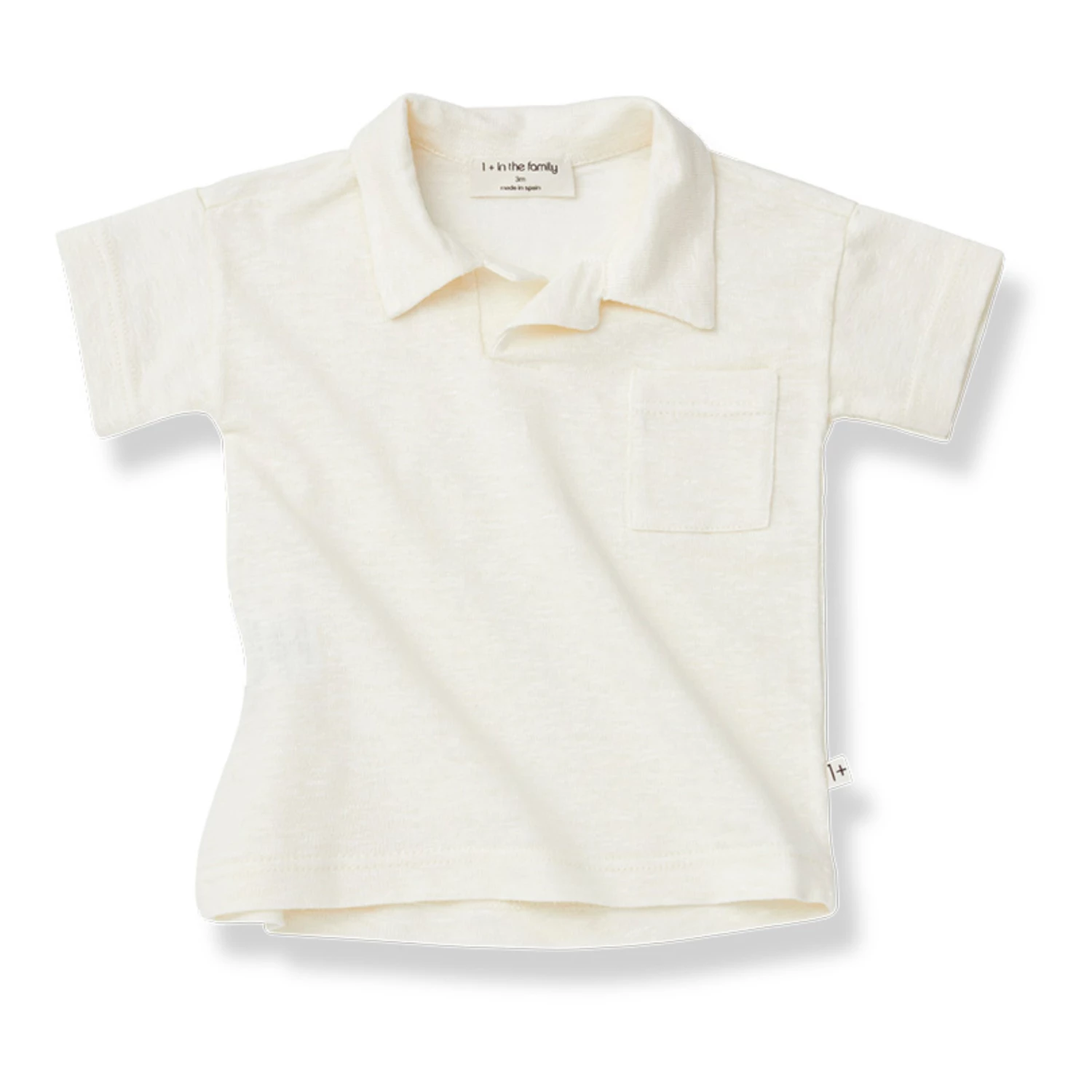 Andreu Linen Polo Shirt Off white 1+ in the family Fashion Baby, Children 1 Andreu Linen Polo Shirt Off white 1+ in the family Fashion Baby, Children