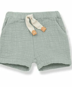 Angel Double Cotton Muslin Shorts Green water 1+ in the family Fashion Baby, Children