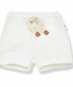 Angel Double Cotton Muslin Shorts Off white 1+ in the family Fashion Baby, Children