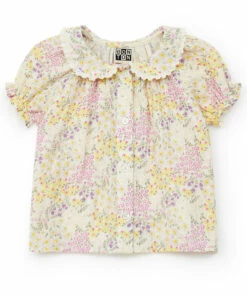 Aria Cotton Muslin Blouse Ecru Bonton Fashion Baby