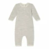 Aticiano Merino Wool Jumpsuit Heather grey Bonpoint Fashion Baby