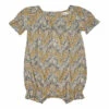 Aubrey Liberty Print Romper Blue Green the new society Fashion Baby