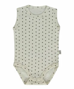 Auline Organic Cotton Playsuit Brown Poudre Organic Fashion Baby