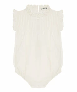 Aura Romper Ecru the new society Fashion Baby