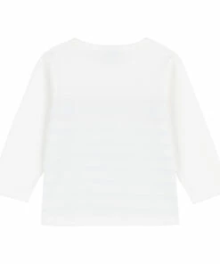 Babo T-shirt White Petit Bateau Fashion Baby -Baby Tops Elegant Store babo t shirt white petit bateau fashion baby 2
