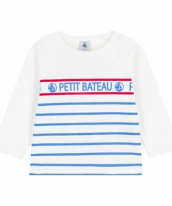 Babo T-shirt White Petit Bateau Fashion Baby