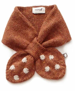 Baby Alpaca Bambi Collar Scarf Brown Oeuf NYC Fashion Baby, Children