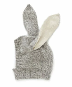 Baby Alpaca Bunny Balaclava Heather grey Oeuf NYC Fashion Baby, Children