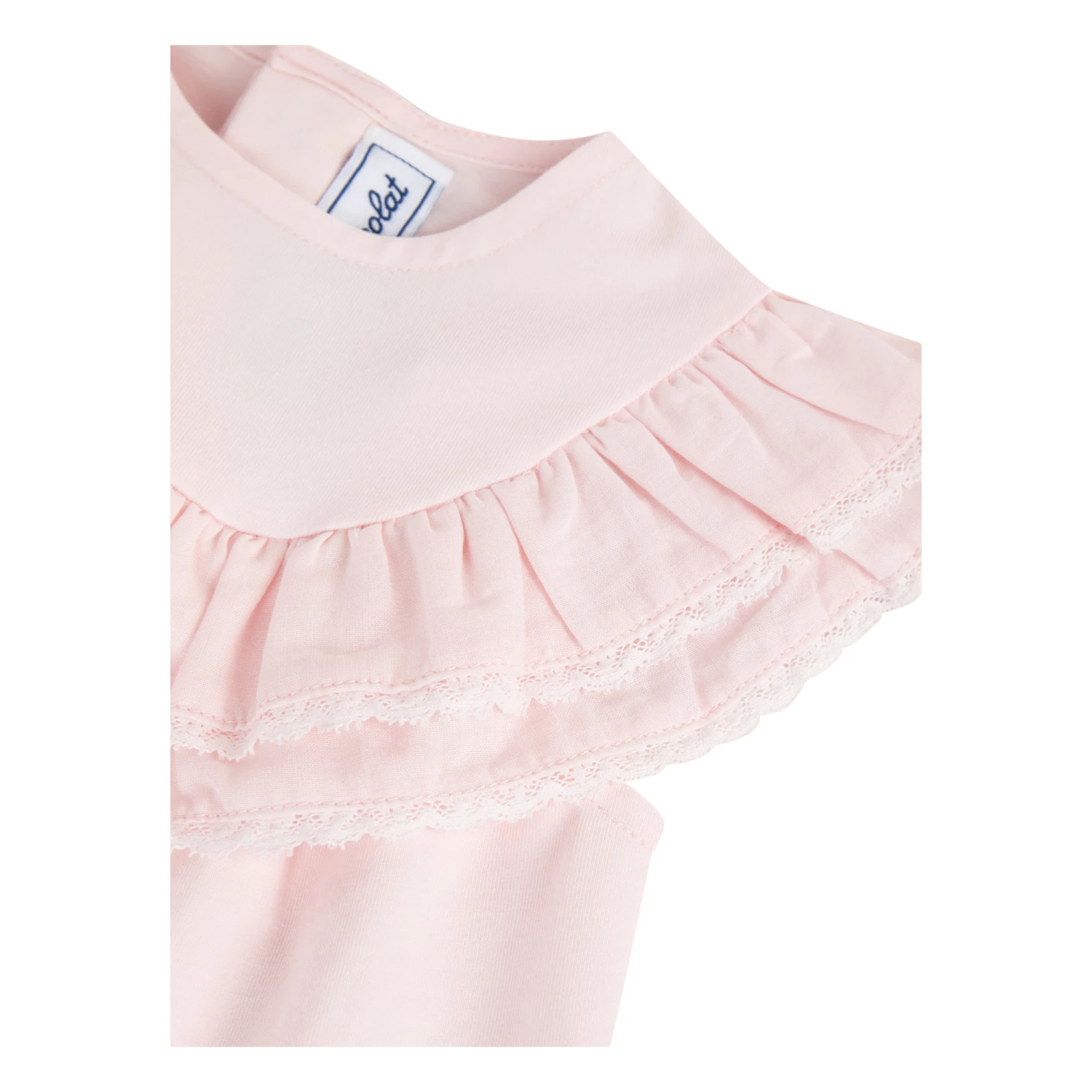 Baby Frill T-shirt Pale pink Tartine et Chocolat Fashion Baby 2 Baby Frill T-shirt Pale pink Tartine et Chocolat Fashion Baby - Image 2