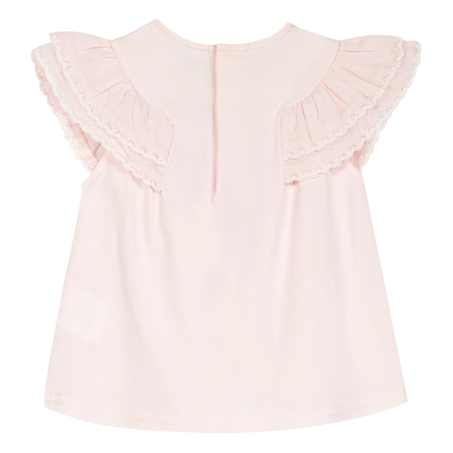 Baby Frill T-shirt Pale pink Tartine et Chocolat Fashion Baby 3 Baby Frill T-shirt Pale pink Tartine et Chocolat Fashion Baby - Image 3