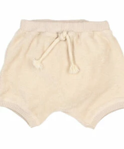 Baby Organic Cotton Terry Cloth Shorts Beige Búho Fashion Baby