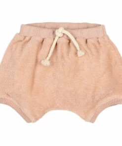 Baby Organic Cotton Terry Cloth Shorts Dusty Pink Búho Fashion Baby