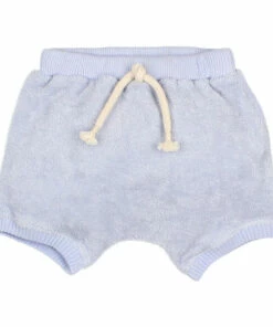 Baby Organic Cotton Terry Cloth Shorts Light blue Búho Fashion Baby