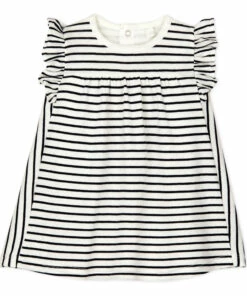 Backs Organic Cotton Dress Navy blue Petit Bateau Fashion Baby