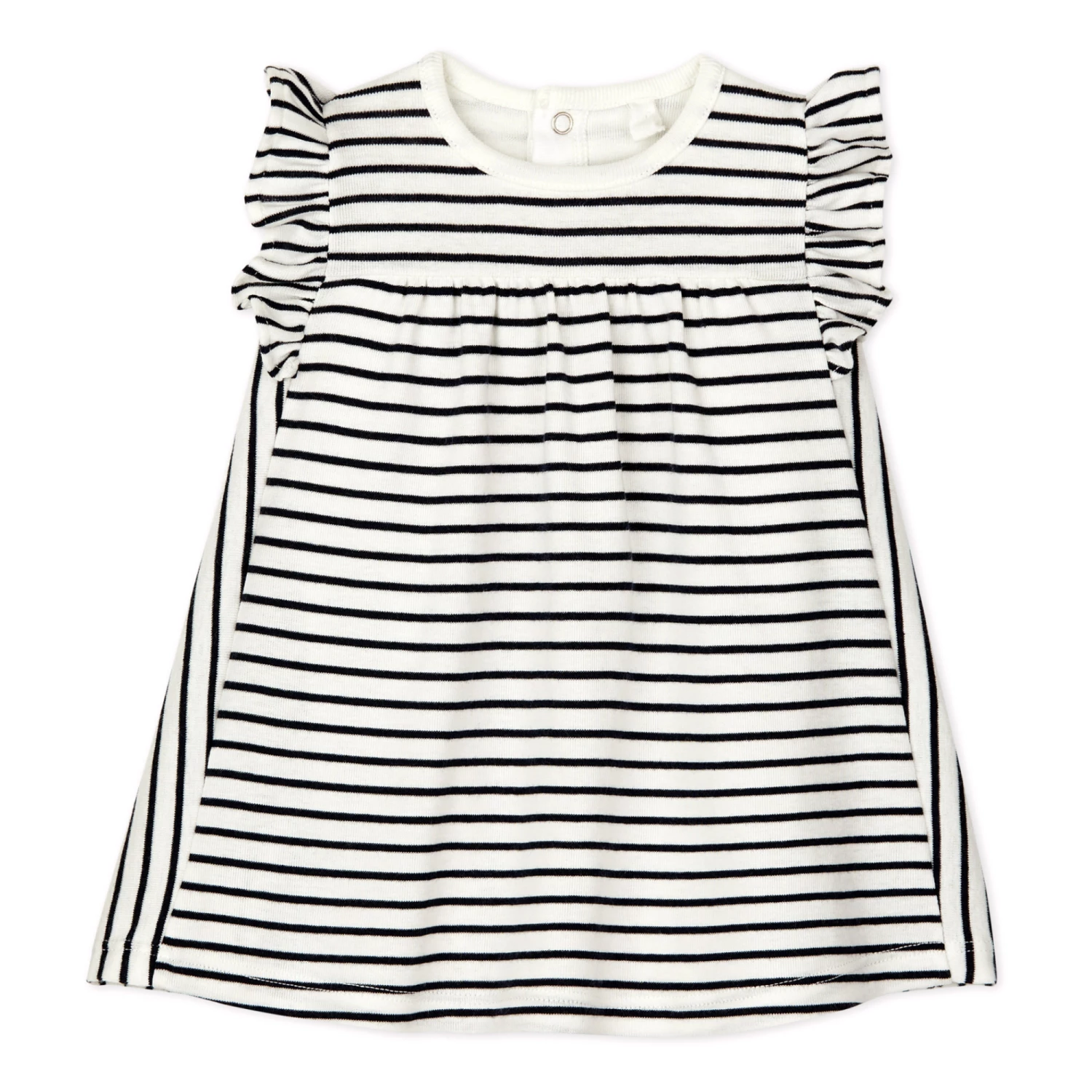 Backs Organic Cotton Dress Navy blue Petit Bateau Fashion Baby 1 Backs Organic Cotton Dress Navy blue Petit Bateau Fashion Baby