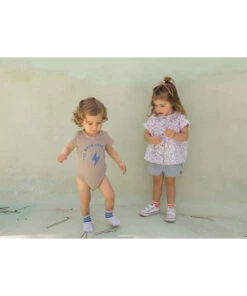 Backyard Organic Cotton Babygrow Brown Piupiuchick Fashion Baby -Baby Tops Elegant Store backyard organic cotton babygrow brown piupiuchick fashion baby 2