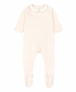 Bagneux Organic Cotton Velour Pyjamas Pink Petit Bateau Fashion Baby