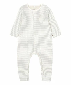 Bahia Organic Cotton Pyjamas White Petit Bateau Fashion Baby