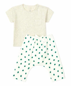 Baignada Organic Cotton Top and Bottom Set White Petit Bateau Fashion Baby 6 Baignada Organic Cotton Top and Bottom Set White Petit Bateau Fashion Baby -Baby Tops Elegant Store baignada organic cotton top and bottom set white petit bateau fashion baby 2