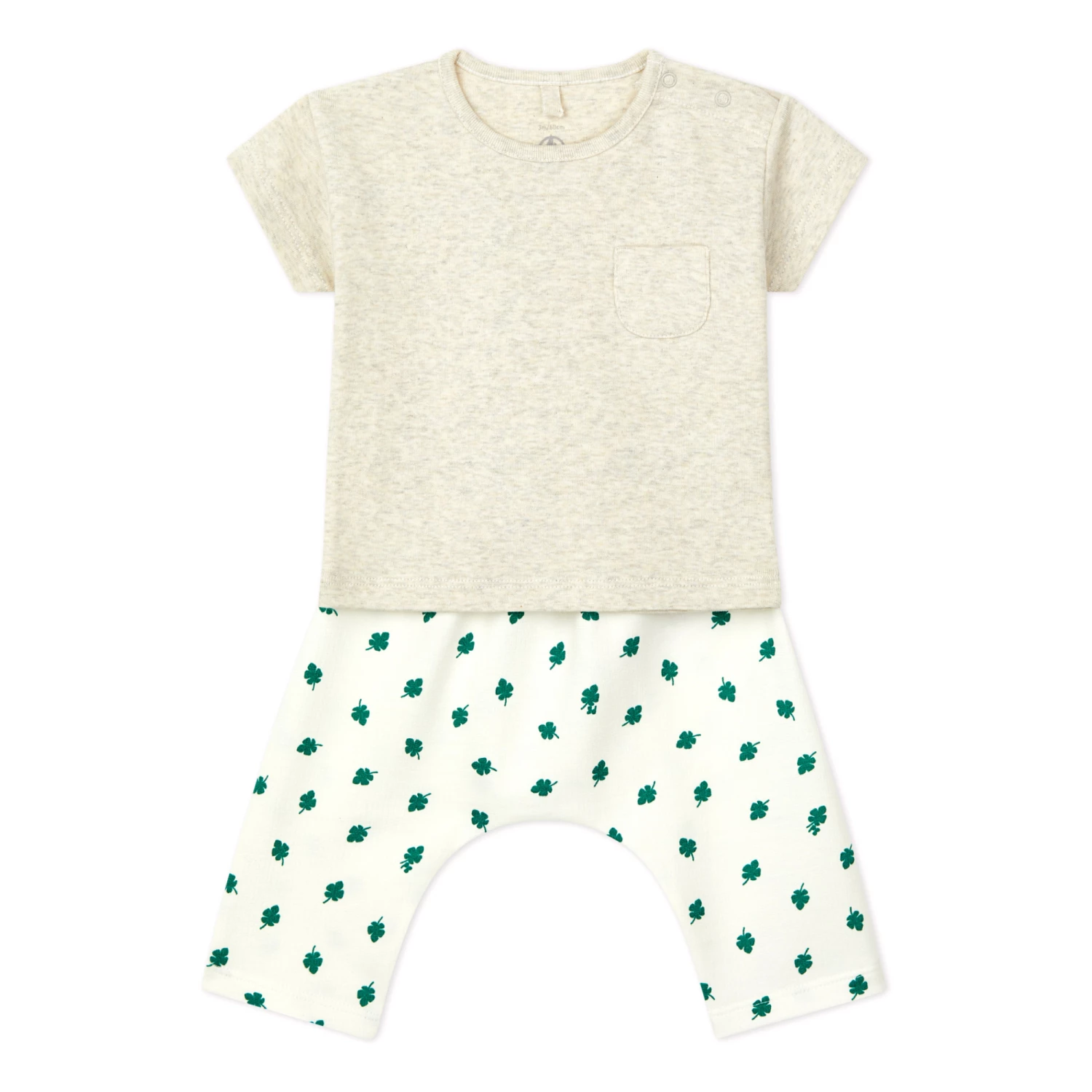 Baignada Organic Cotton Top and Bottom Set White Petit Bateau Fashion Baby 1 Baignada Organic Cotton Top and Bottom Set White Petit Bateau Fashion Baby