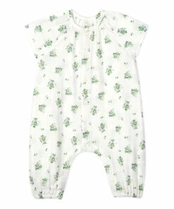 Balada Organic Cotton Jumpsuit White Petit Bateau Fashion Baby