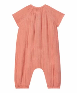Balade Organic Cotton Jumpsuit Powder pink Petit Bateau Fashion Baby 5 Balade Organic Cotton Jumpsuit Powder pink Petit Bateau Fashion Baby -Baby Tops Elegant Store balade organic cotton jumpsuit powder pink petit bateau fashion baby 2