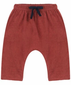 Balassi Terry Cloth Trousers Red Petit Bateau Fashion Baby