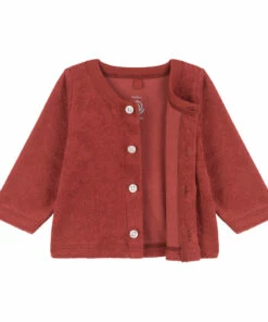 Balasso Terry Cloth Cardigan Red Petit Bateau Fashion Baby -Baby Tops Elegant Store balasso terry cloth cardigan red petit bateau fashion baby 2