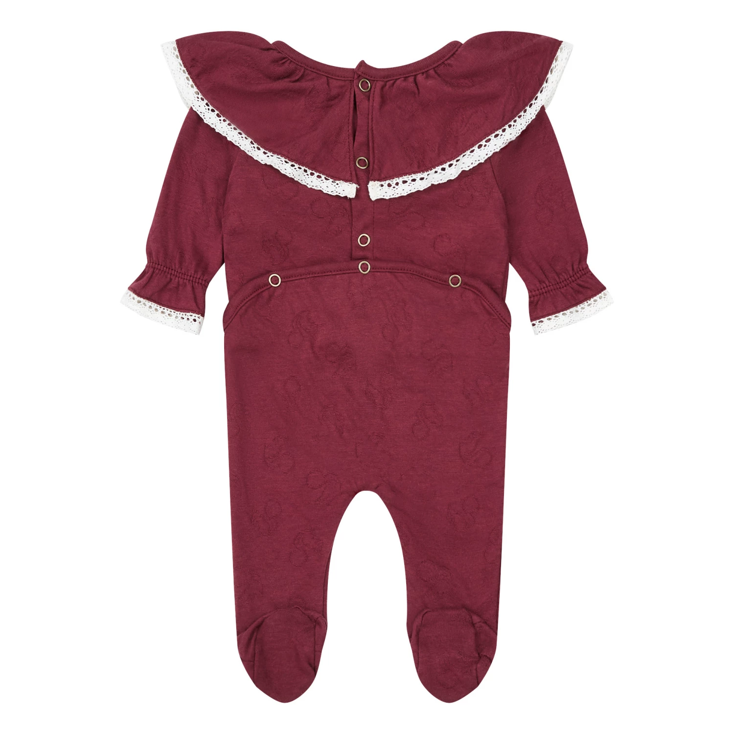 Ballerina Organic Cotton Pyjamas Aubergine Risu Risu Fashion Baby 2 Ballerina Organic Cotton Pyjamas Aubergine Risu Risu Fashion Baby - Image 2
