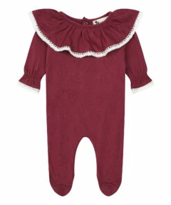 Ballerina Organic Cotton Pyjamas Aubergine Risu Risu Fashion Baby