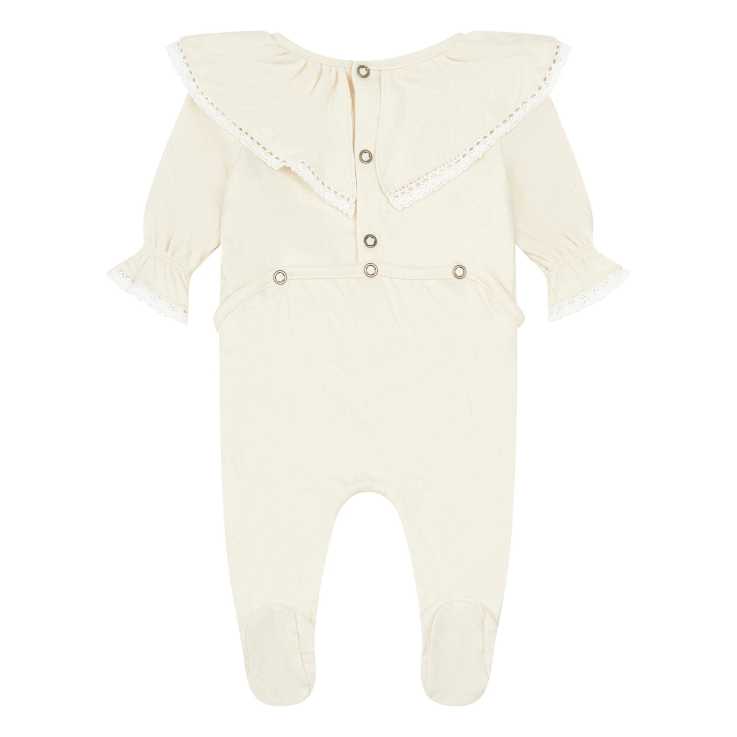 Ballerina Organic Cotton Pyjamas Cream Risu Risu Fashion Baby 2 Ballerina Organic Cotton Pyjamas Cream Risu Risu Fashion Baby - Image 2