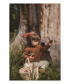 Bambi Baby Alpaca Burnous Brown Oeuf NYC Fashion Baby, Children -Baby Tops Elegant Store bambi baby alpaca burnousbambi baby alpaca burnous brown oeuf nyc fashion baby children 2